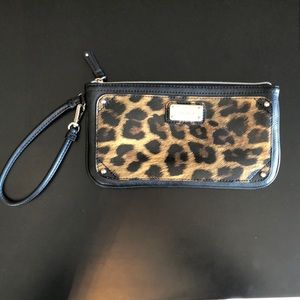 Nine West Leopard Print Wristlet